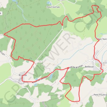 Rilhac-Lastours GPS track, route, trail