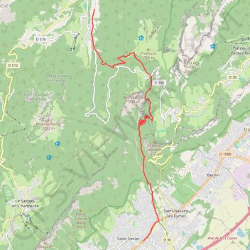 Saint Ismier à Saint Huges de Chartreuse GPS track, route, trail