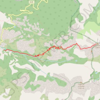 Capu d’ortu GPS track, route, trail