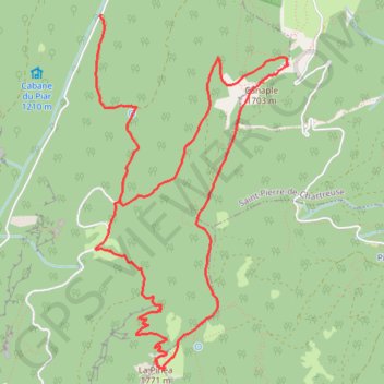 La Pinéa par le sentier Vermorel GPS track, route, trail