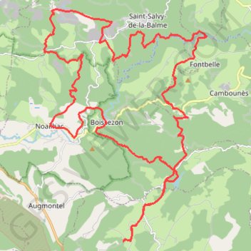 Barrage du Pas des Bêtes - Sidobre GPS track, route, trail