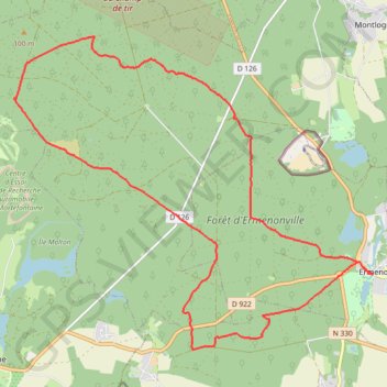 Forêt d'Ermenonville GPS track, route, trail