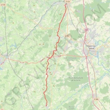 Chagny - Saint Gengoux le National GPS track, route, trail