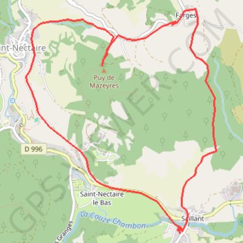 Puy de Mazeires GPS track, route, trail