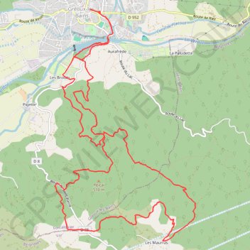 Single spirit GPS track, route, trail