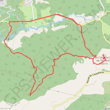 Le Castellaras de Thorenc GPS track, route, trail