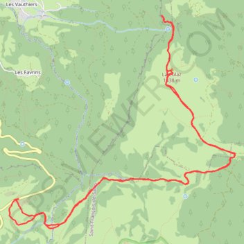 Col et Belvédère de la Cochette GPS track, route, trail