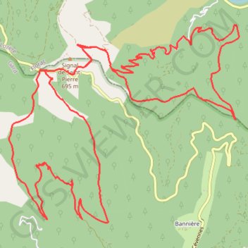 Autour du Col de Saint-Pierre - Saint-Jean-du-Gard GPS track, route, trail