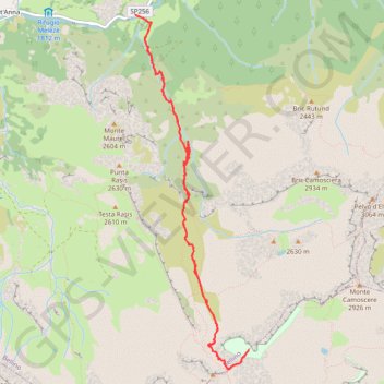 Pic delle Sagneres GPS track, route, trail