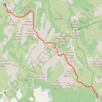 GR20 Conca - Paliri GPS track, route, trail