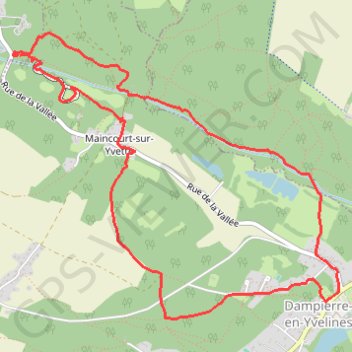 Circuit Dampierre GPS track, route, trail