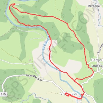 Circuit Bergouey Viellenave GPS track, route, trail