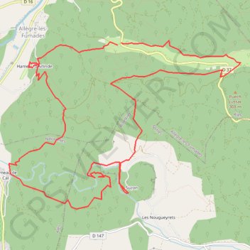 V GPS track, route, trail