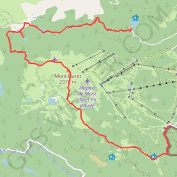 Lac de Vallserra - Parc animalier GPS track, route, trail
