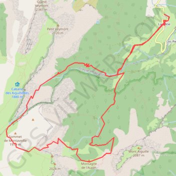Pas des Bachassons GPS track, route, trail