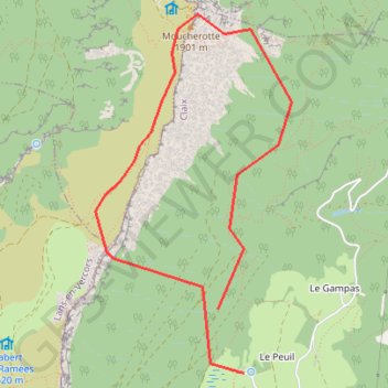 Grande Roche Saint Michel GPS track, route, trail