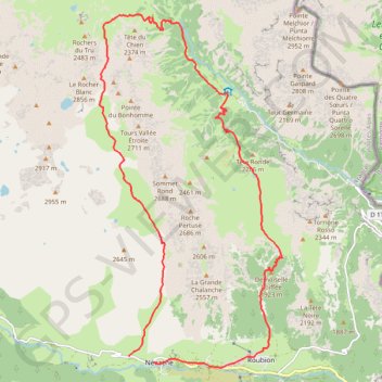 Col du Vallon GPS track, route, trail