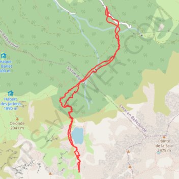 Belledonne - Petit Replomb GPS track, route, trail