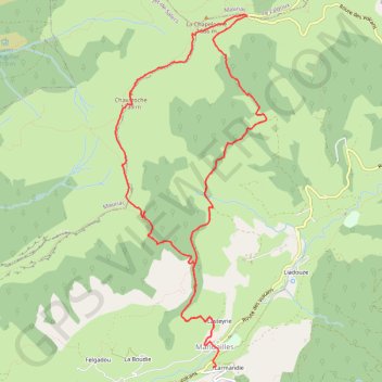 Mandailles Saint Julien - Puy Chavaroche GPS track, route, trail