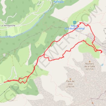 Combe de Tardevant GPS track, route, trail