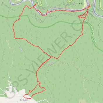 La Maladrerie Gorges de l'Ardèche GPS track, route, trail