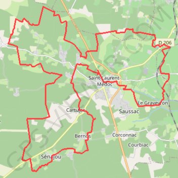 Rallye en forêt et vignes du Haut-Médoc GPS track, route, trail