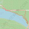 Entrée de la rive Nord du lac des vielles forges GPS track, route, trail