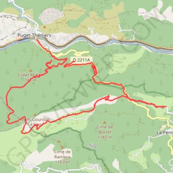 Col de Rigaudon par le col de Saint Raphael GPS track, route, trail