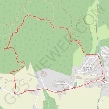 Saint Pons - Puy Bas GPS track, route, trail