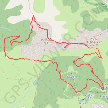Queyrel Escalier Chaillol GPS track, route, trail