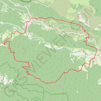 Brantes Chante-Loube GPS track, route, trail