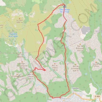 Gorges de Colombières GPS track, route, trail