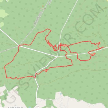 Le Verdier d’Ecouves GPS track, route, trail