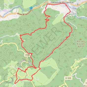 La forêt de Beson GPS track, route, trail