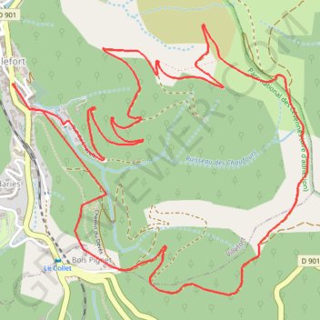Randonnée à Villefort en Lozère GPS track, route, trail
