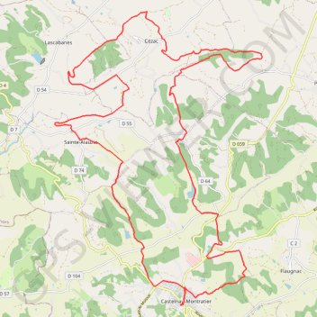 Castelnau-montratier-48km1000D+ (1) GPS track, route, trail