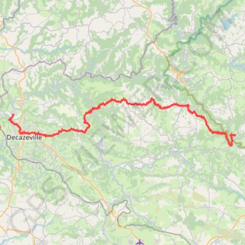 Estaing - Livinhac-le-Haut GPS track, route, trail