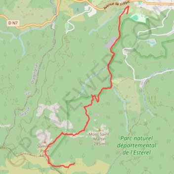 Vers le mont Saint-Martin GPS track, route, trail