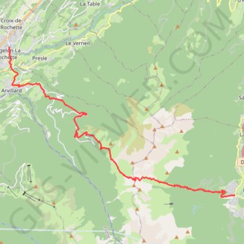 De Saint-Rémy-en-Maurienne à la Rochette GPS track, route, trail