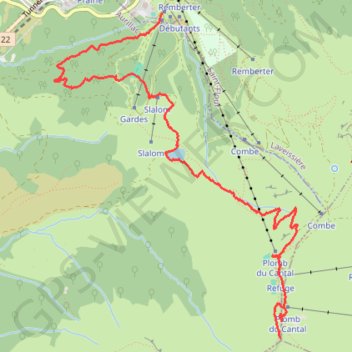 Plomb du Cantal GPS track, route, trail