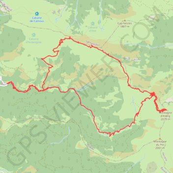 Arreau Ardengo Saint Montagne d'Areng GPS track, route, trail