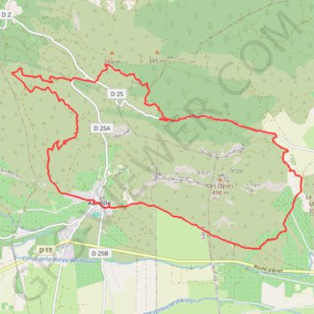 2023 10 15-Aureille tour des Opies GPS track, route, trail