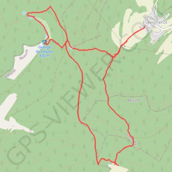 La Miale, Le Leuzeu, La Toppe GPS track, route, trail