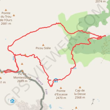 Pic de Brougat-refuge du Pinet GPS track, route, trail