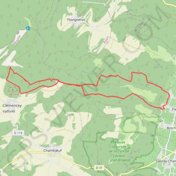 Fixin - Rente Ecotois - Fixin GPS track, route, trail