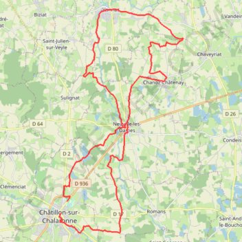 Marathon Bresse Dombes GPS track, route, trail