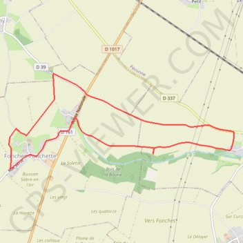 Circuit de la source blanche - Fonches GPS track, route, trail