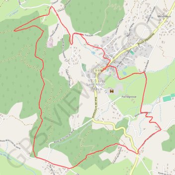 Roche des vents a pied GPS track, route, trail