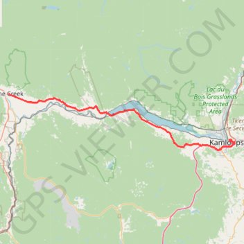 Cache Creek - Kamloops GPS track, route, trail