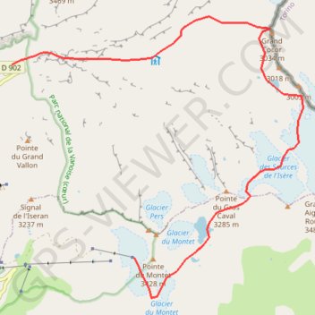 Les quatre Cols GPS track, route, trail